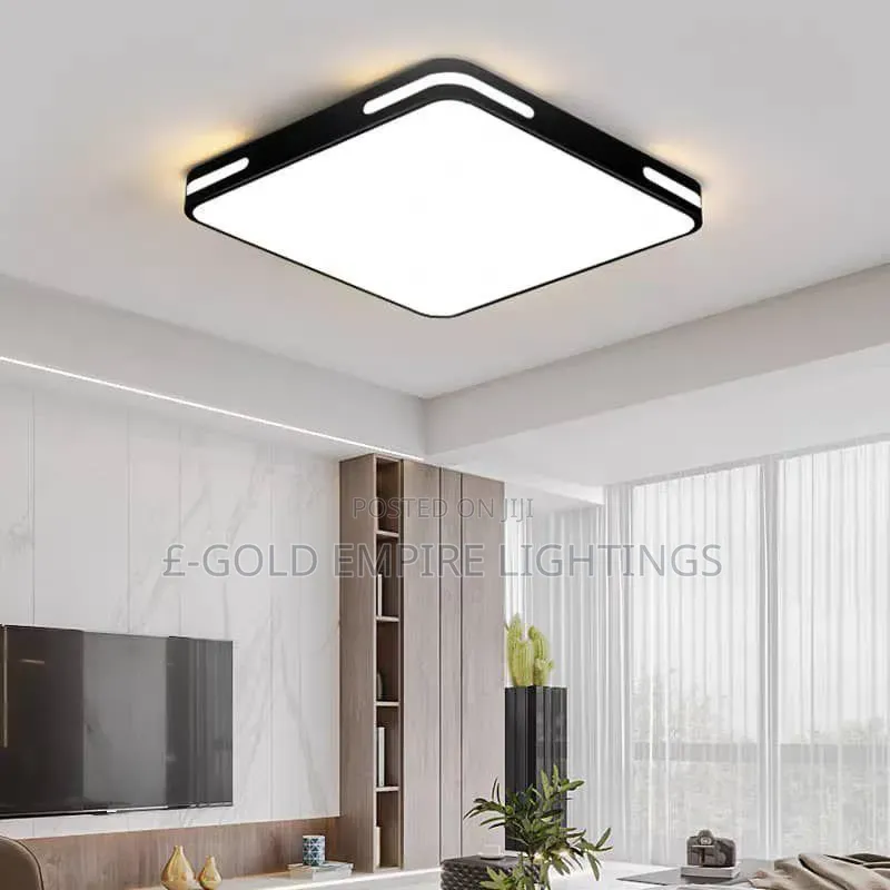 Modern Square LED Ceiling Light – Luxury Flush Mount Living Room Light