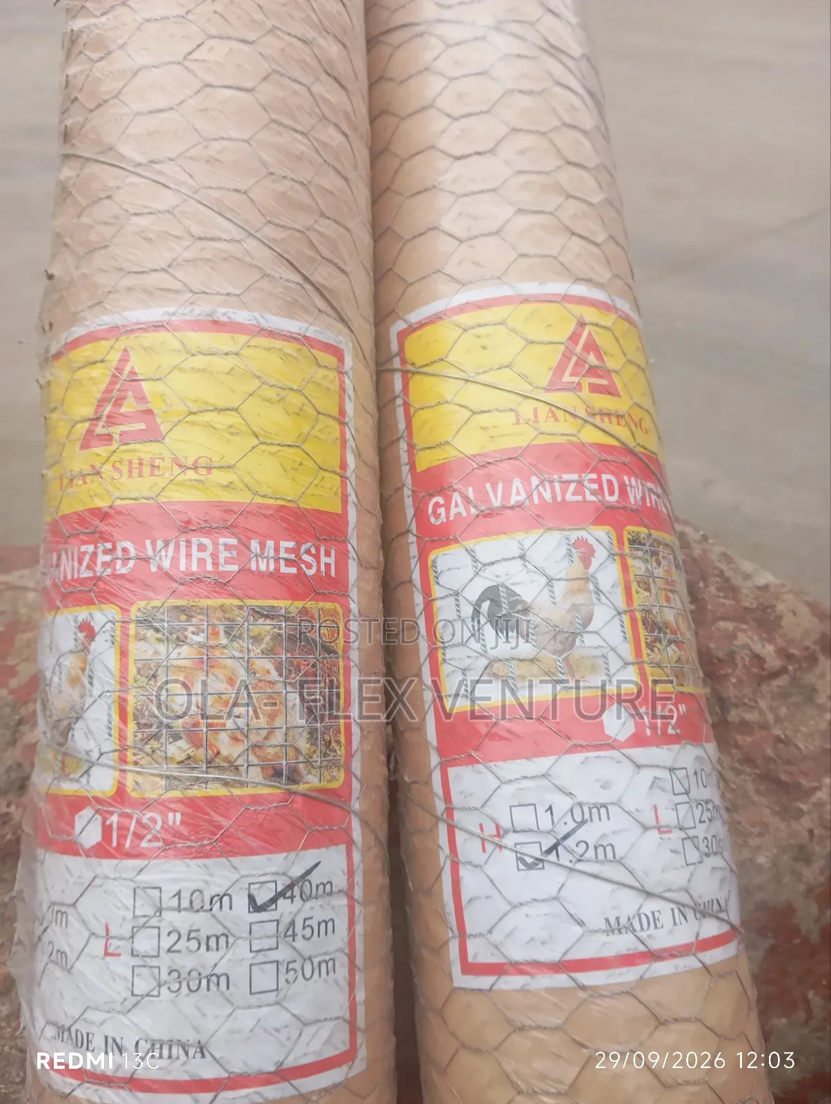 Chicken Wire Mesh 1.2m X 40m