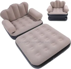 Multi-Functional 2-in-1 Inflatable Sofa Bed Lounge Chair Set