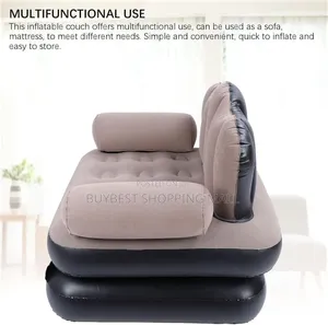 Multi-Functional 2-in-1 Inflatable Sofa Bed Lounge Chair Set
