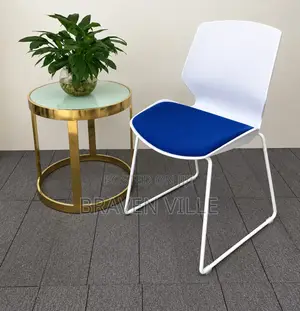 Modern Blue White Dining/Office Chair – Brand New