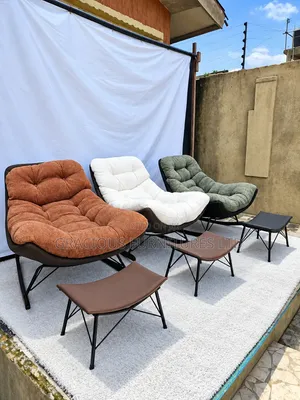 Modern Lounge Chair With Footstool