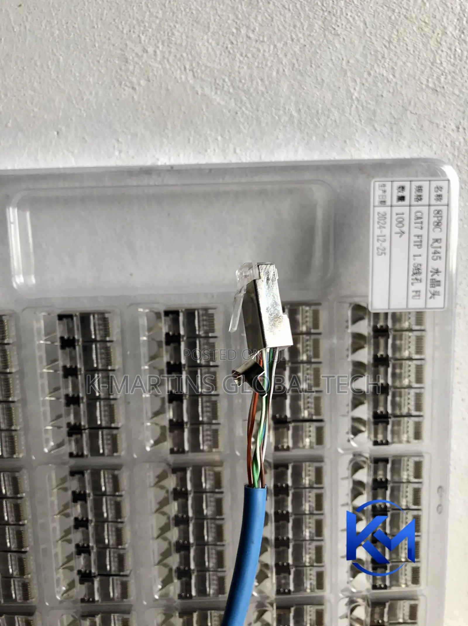 Cat7 RJ45 Connector Shielded Ethernet Network Cable Plug