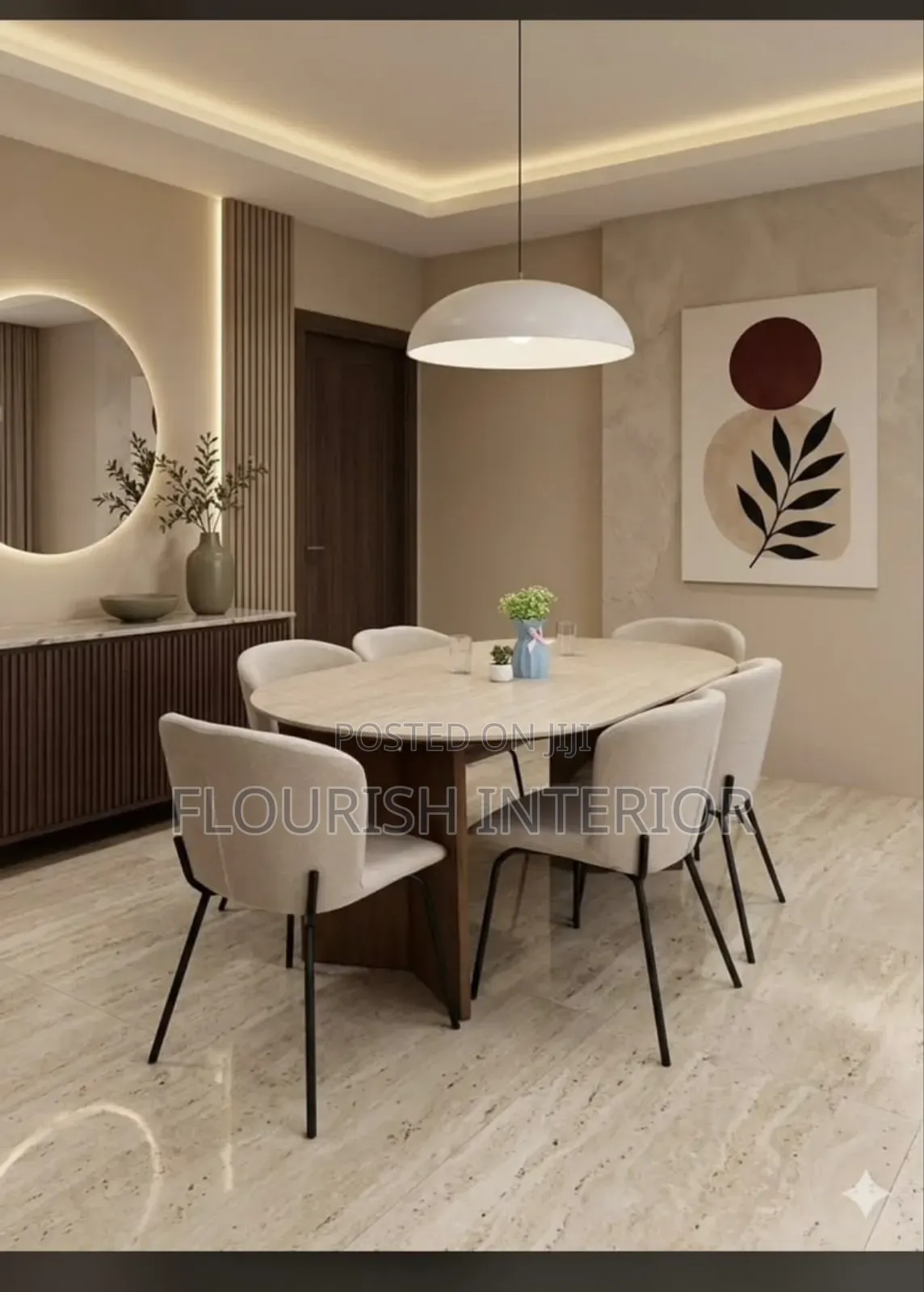 Unique Standard Imported Luxury Marble Dining Set