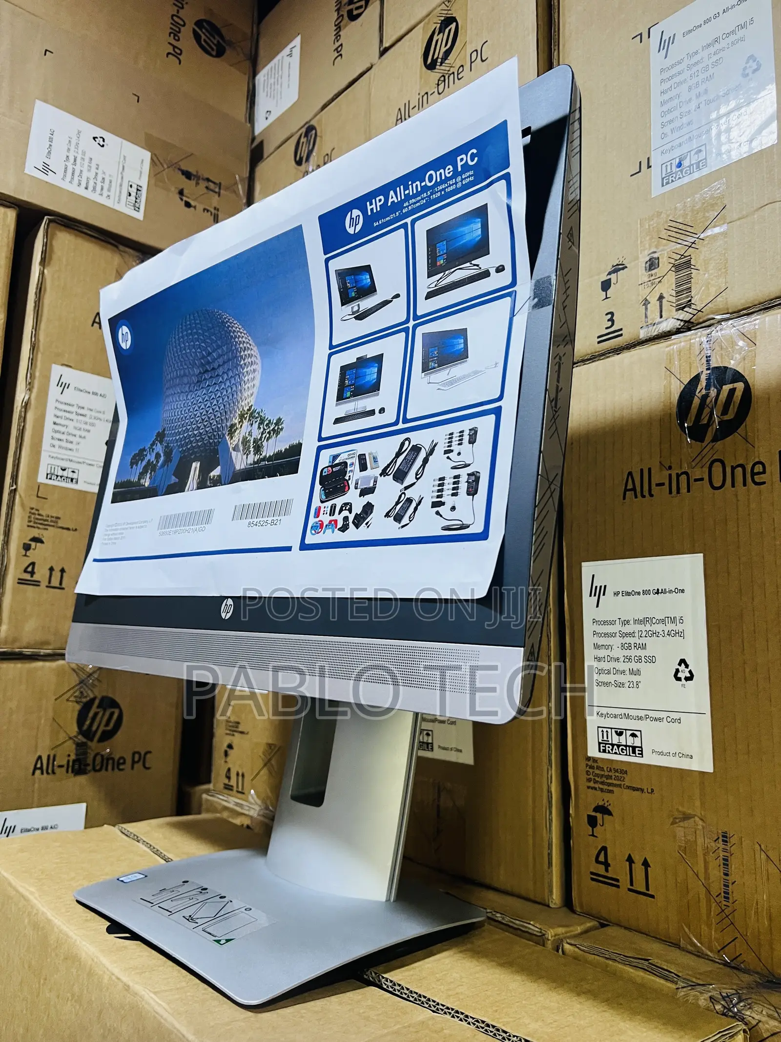 New Desktop Computer HP ProOne 600 8GB Intel Core i5 SSD 512GB