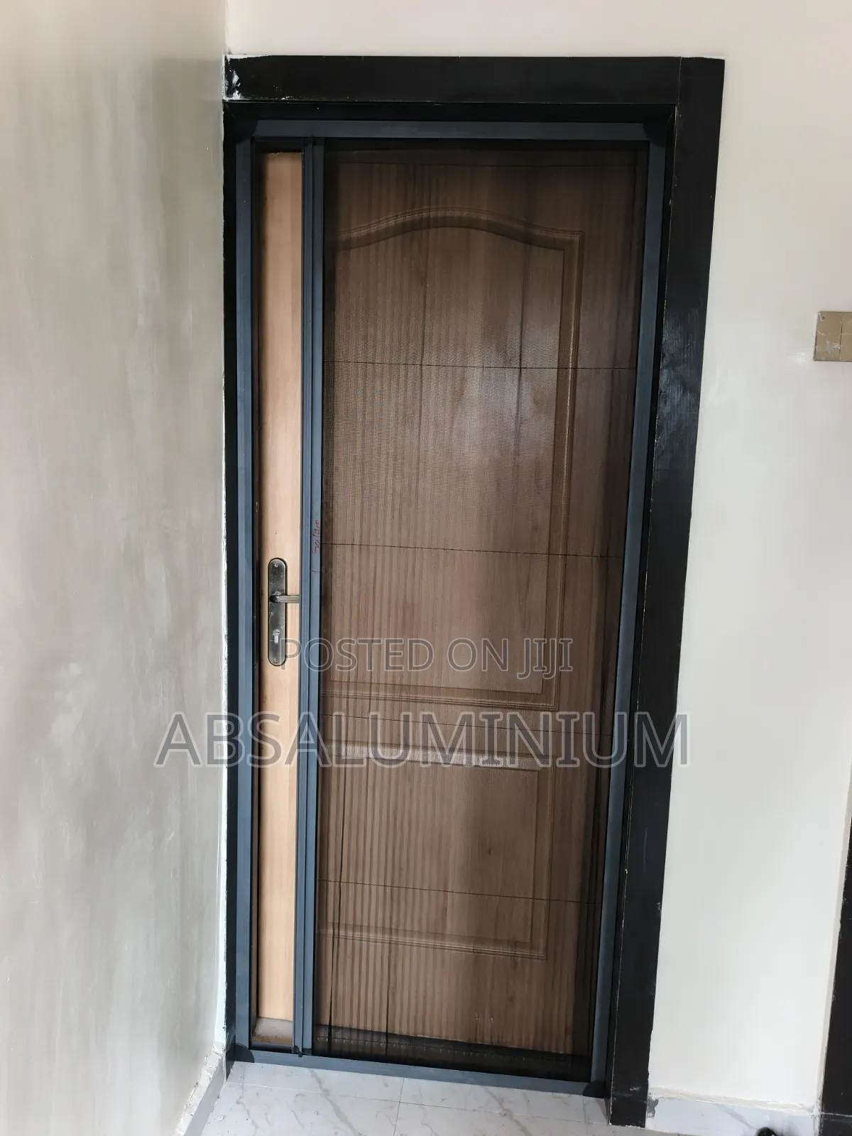 Gray Foldable Net Door