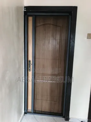 Gray Foldable Net Door