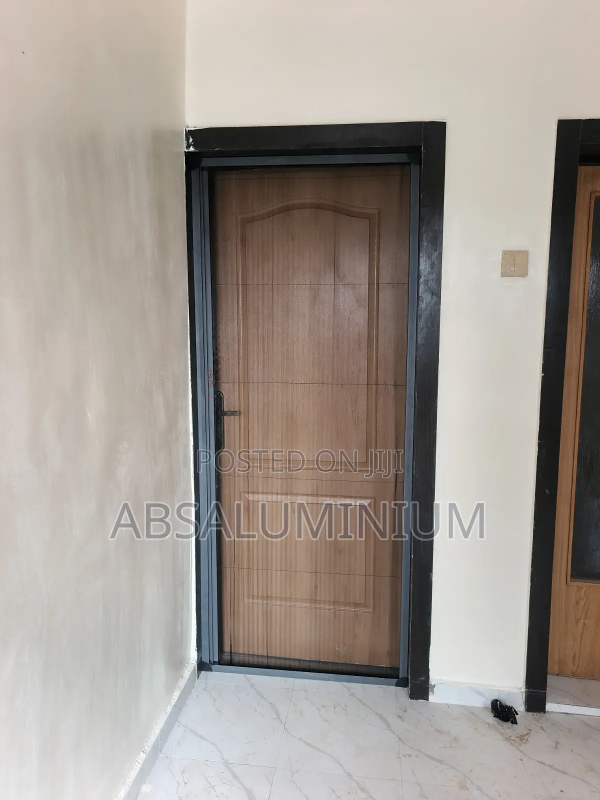 Gray Foldable Net Door