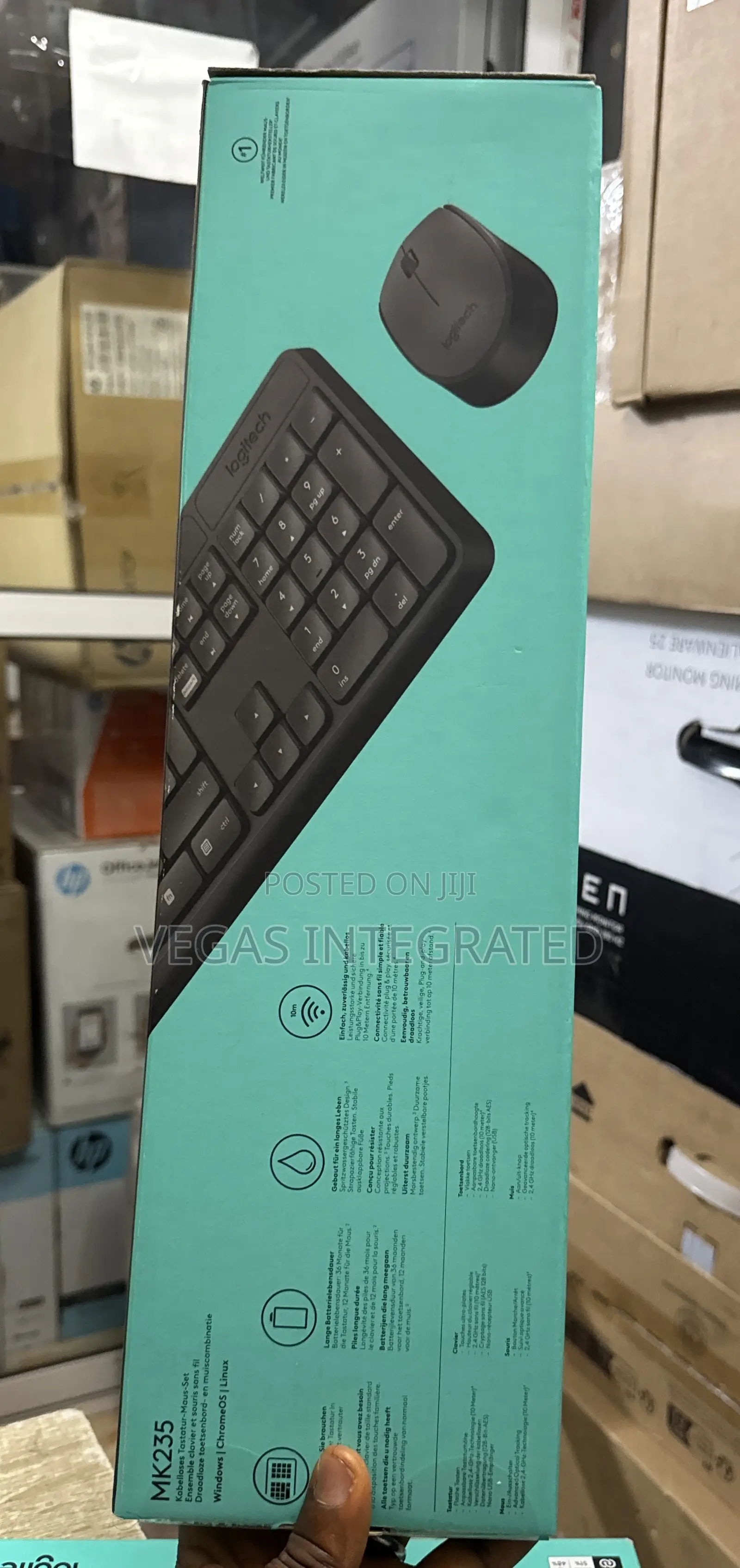 Logitech MK235 Durable Wireless Keyboard and Mouse Combo