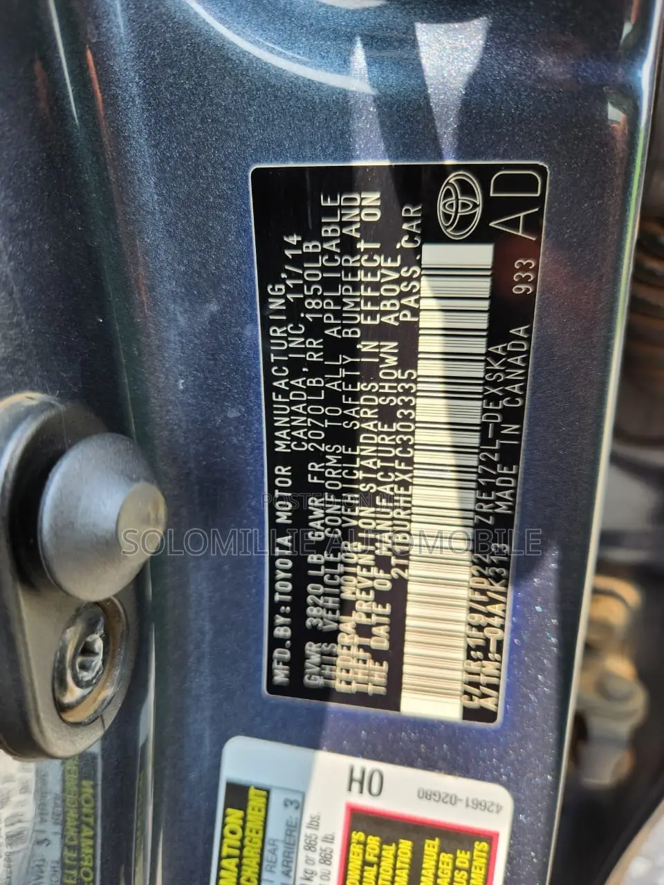 Toyota Corolla 2014 Gray