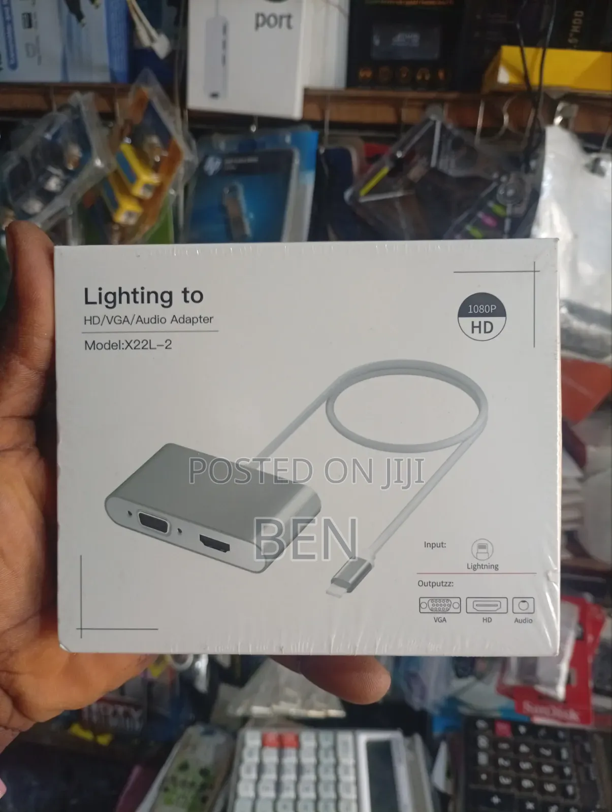 Generic Lighting to HDMI/VGA/Audio Adapter