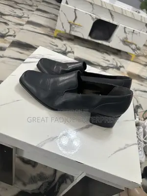 Classic Black Low-Heel Loafers