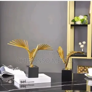Set of 2in1 High Quality UK Metal and Marble Decor