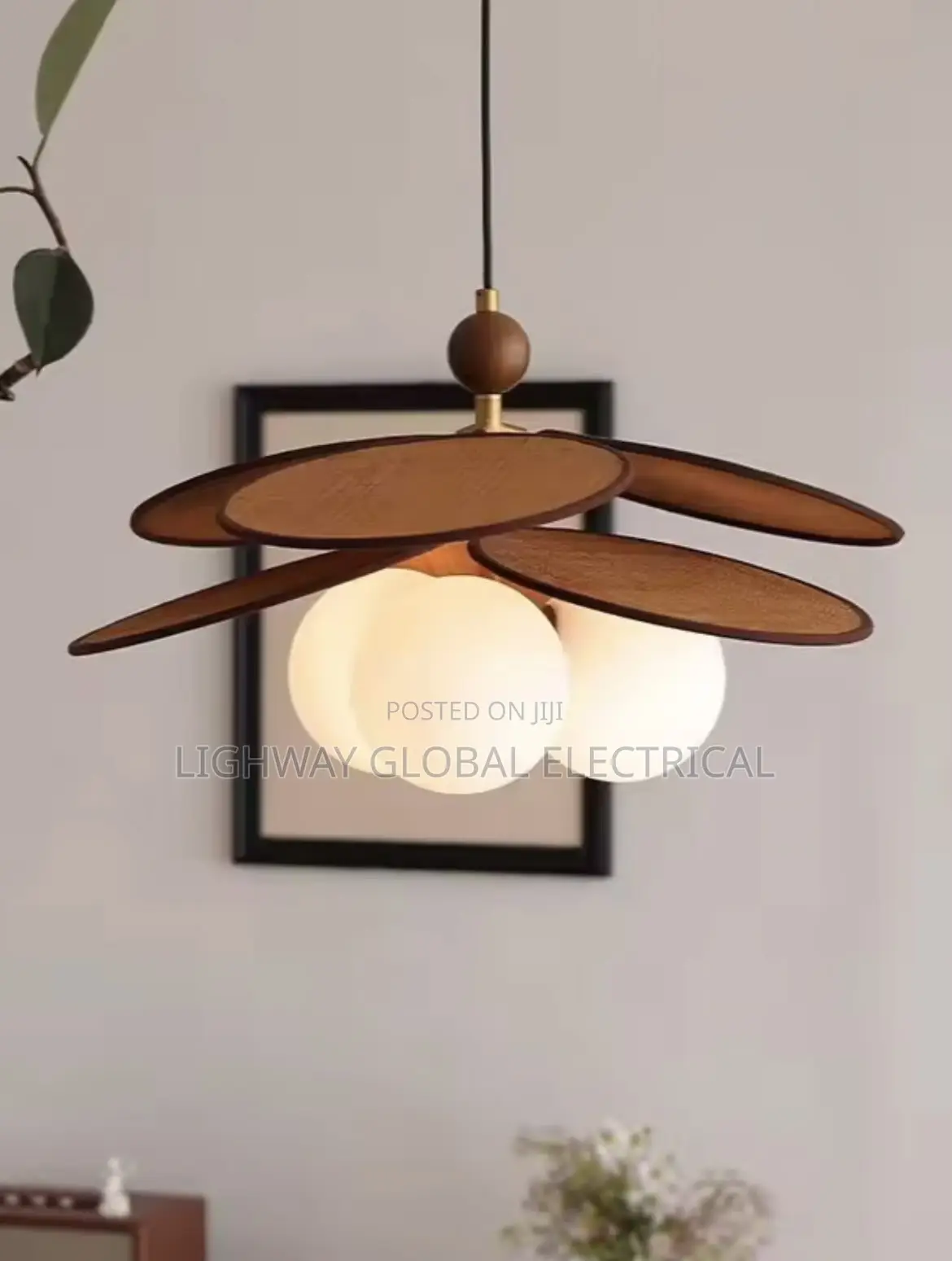Rafia Grass Vintage Modern Decor Chandelier