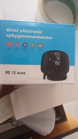 Wrist Electronic Sphygmomanomete (Rechargeable Blood Pressure Monitor)