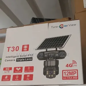 Original V380 Pro 3 Lens 4g Solar Camera 5MP