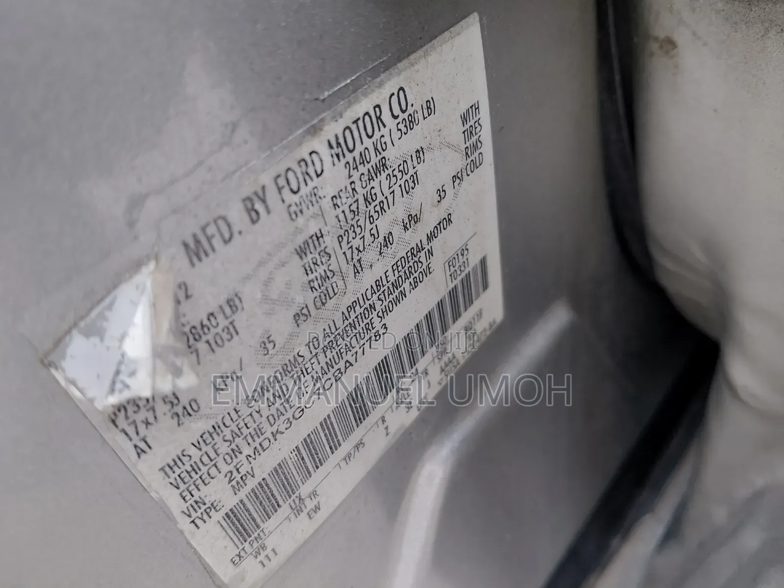 Ford Edge 2013 Silver