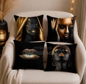Vintage Style Facial Throw Pillows