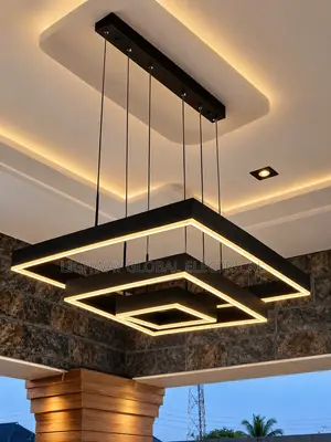 Simple Minimalist Square Chandelier