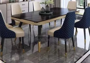 Marble Dining Table With 6 Chairs