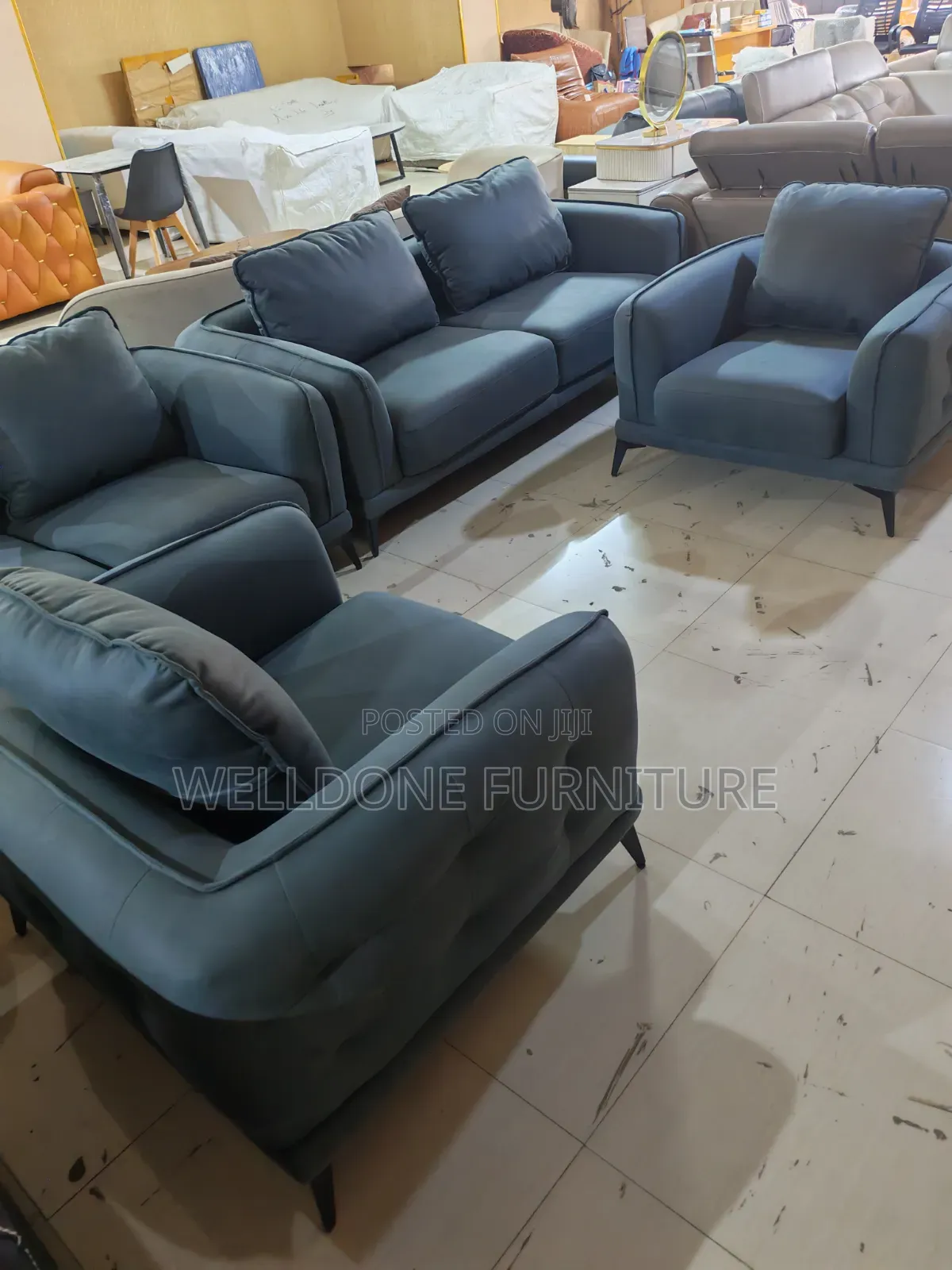 Modern Design Dark Green Fabric Sofa