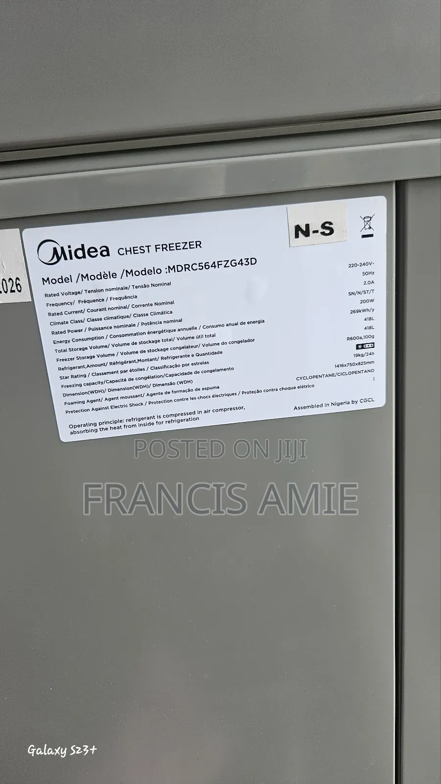 418L Inverter Freezer