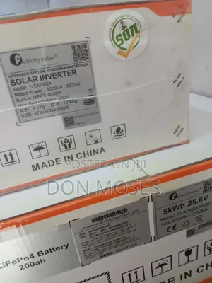 3kva 24v Felicity Hybrid Inverter/ 5kwh 24v Felicity Lithium Battery