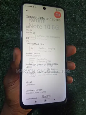 Xiaomi Redmi Note 10 5G 256 GB Gray