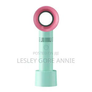Rechargeable Bladeless Mini Hand Fan – Portable High Speed Fan