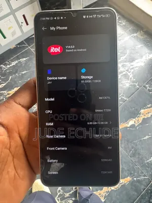 Itel City 100 128 GB Gray