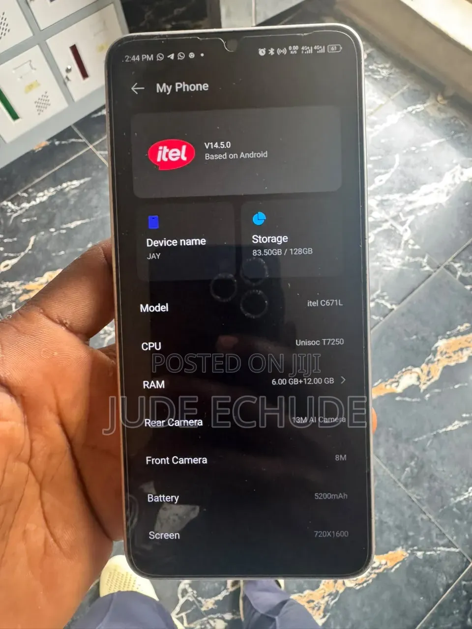 Itel City 100 128 GB Gray
