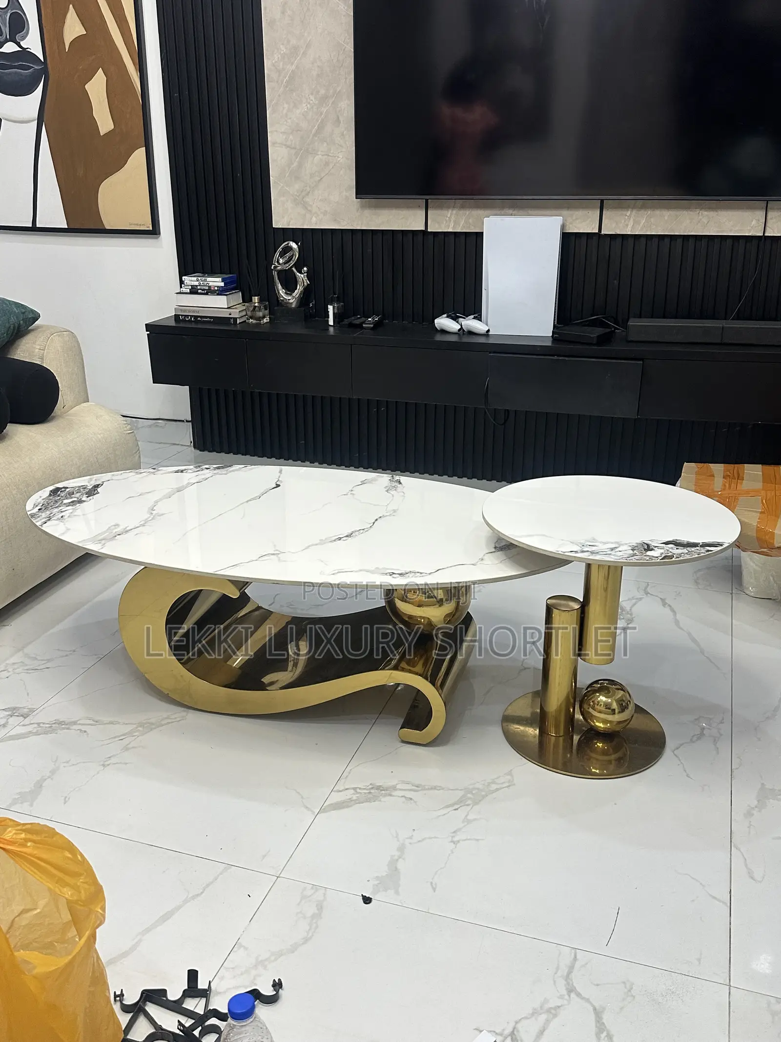 Marble Top Center Table