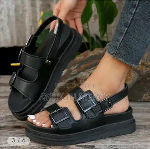 Buckle Flat Sandals