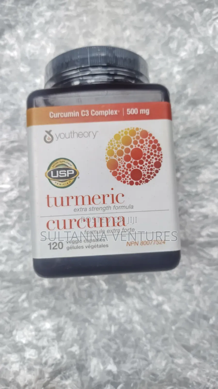 Youtheory Turmeric Circumin Veggie Capsules (120 Capsules)