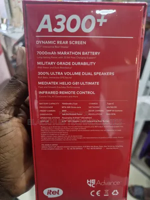 New Itel A200+ 128 GB Black