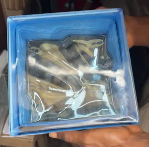 Cloudy Blue Quality Glass Block