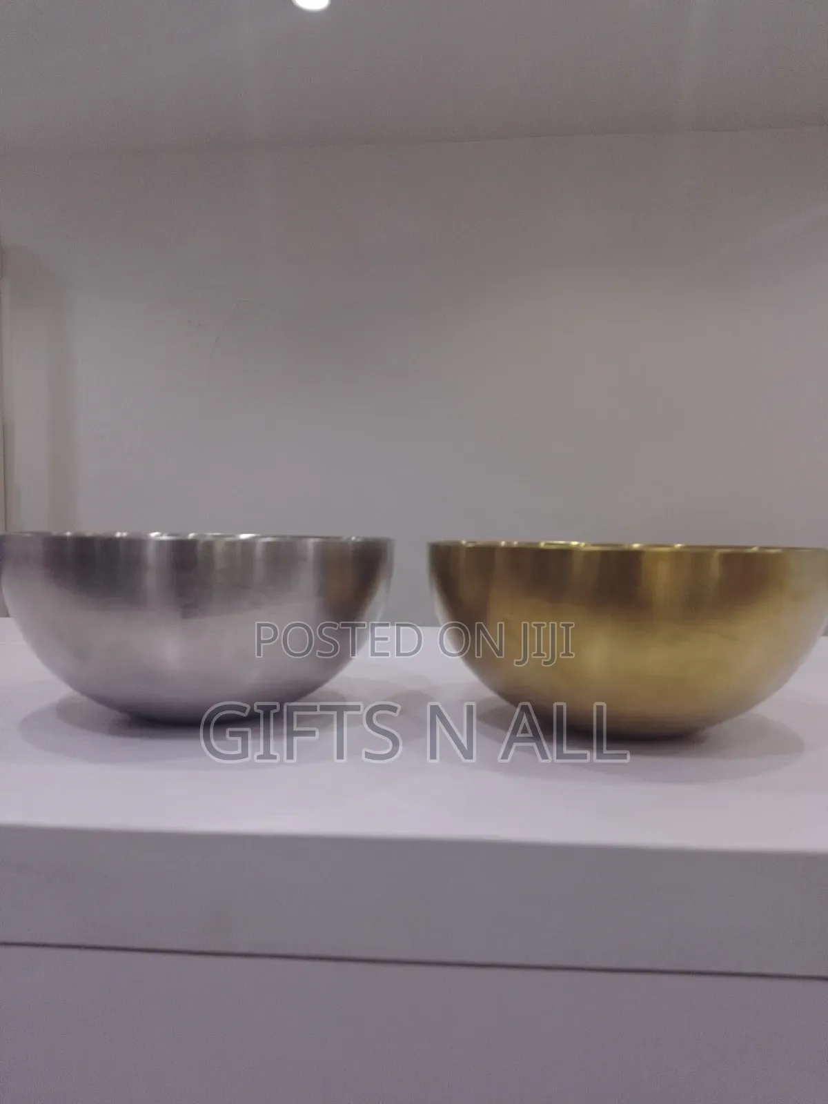 Silver and Gold Soup Bowls