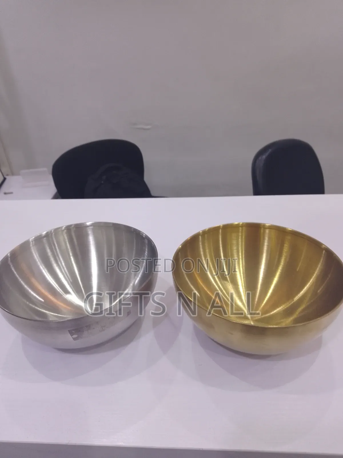 Silver and Gold Soup Bowls