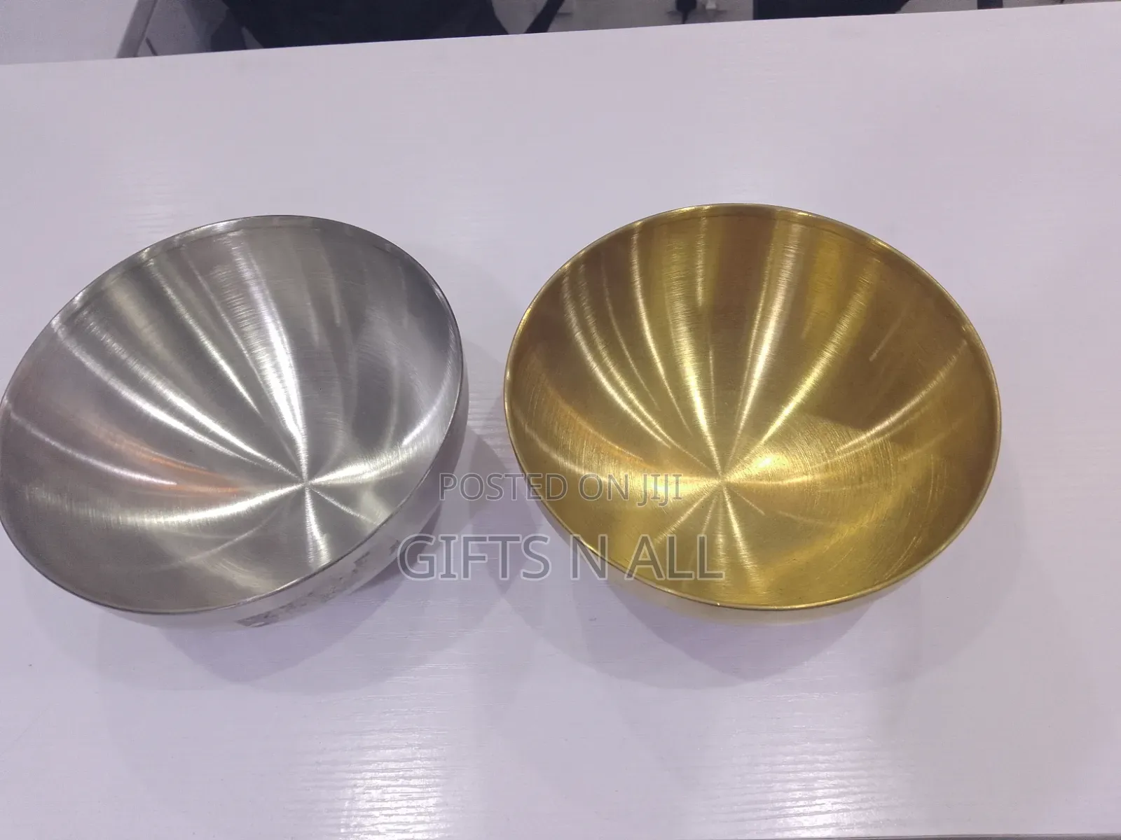 Silver and Gold Soup Bowls