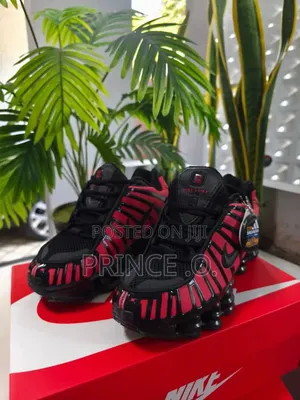 Red/Black Nike Air Shoke Sneakers