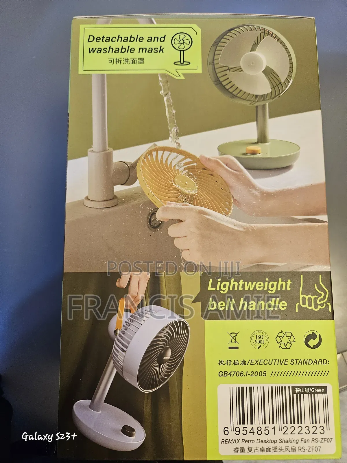 Remax Rechargeable Table Fan