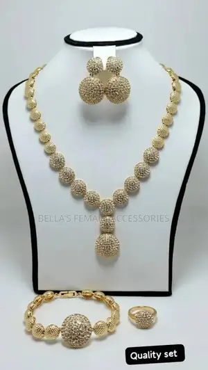 Elegant Luxury Gold Jewelry Set