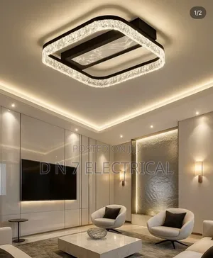 Luxury Square LED Crystal Ceiling Light