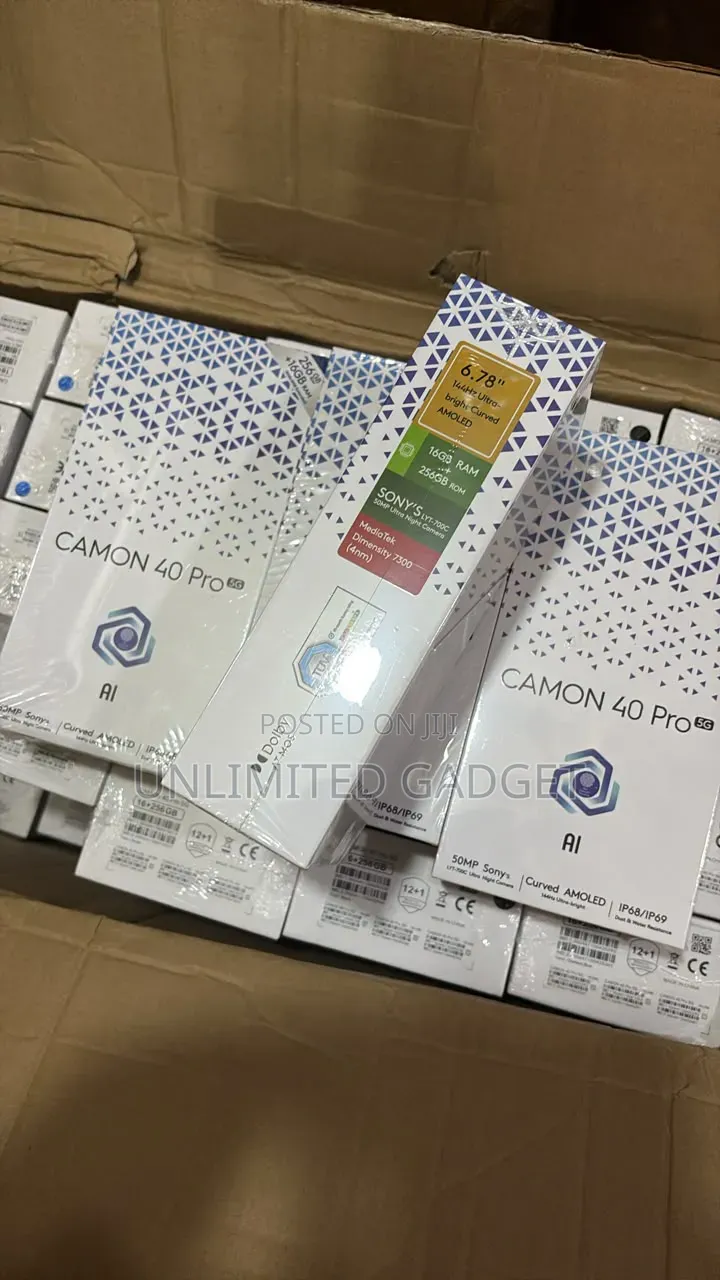 New Tecno Camon 40 Pro 5G 256 GB White