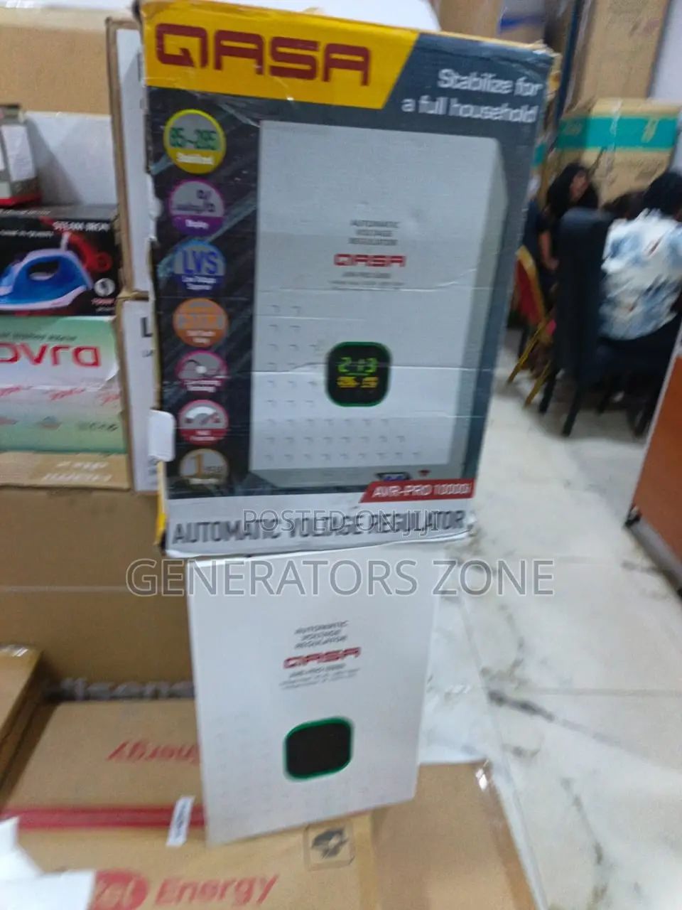 QASA 10KVA Voltage Control and Protection Stabilizer