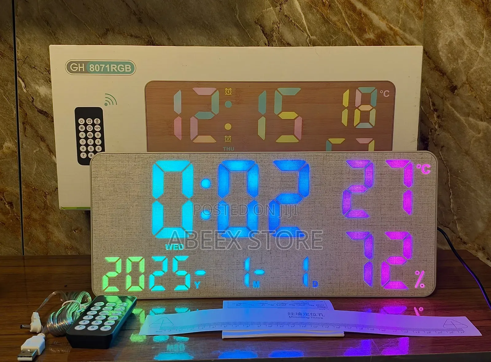 Multifunction Digital Alarm Wall Clock