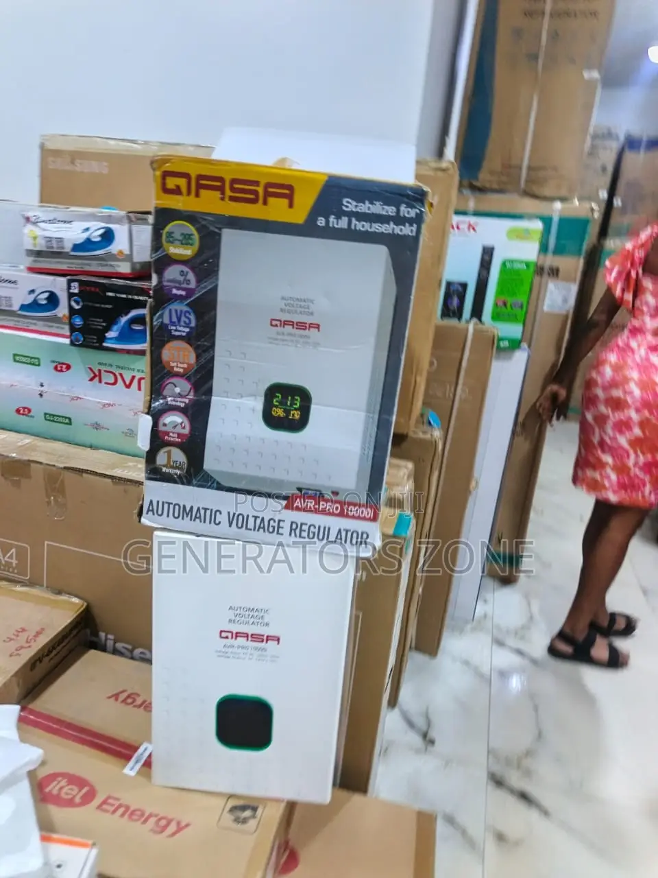 QASA 10KVA Automatic Voltage Management Stabilizer