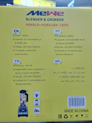 Mewe Blender 1800W