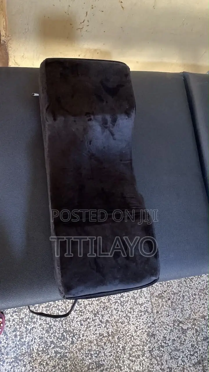Black Wooden Bed and Headrest