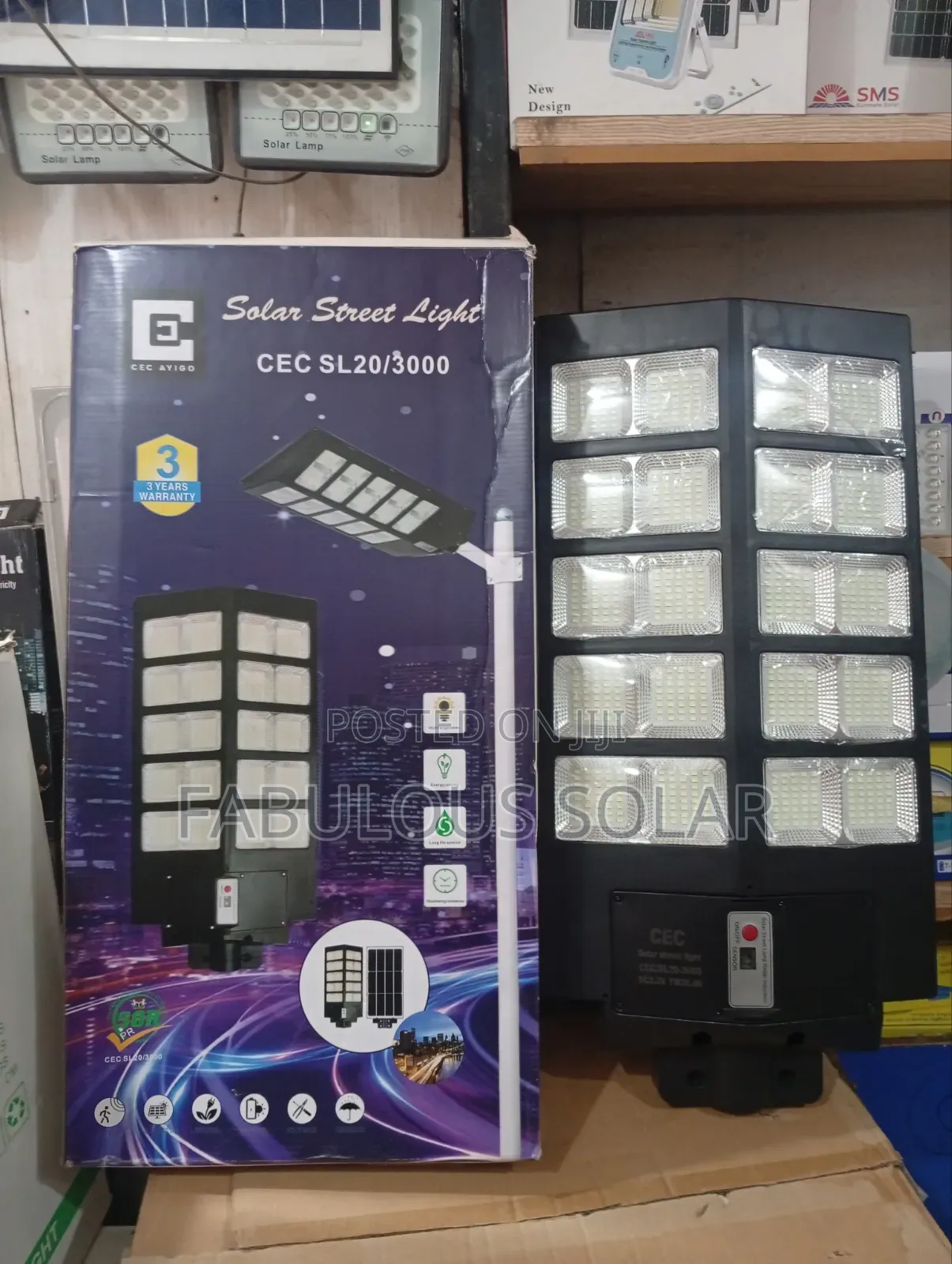 Original ECE Ayigo Solar Street Light 20 Eyes(2000watts)